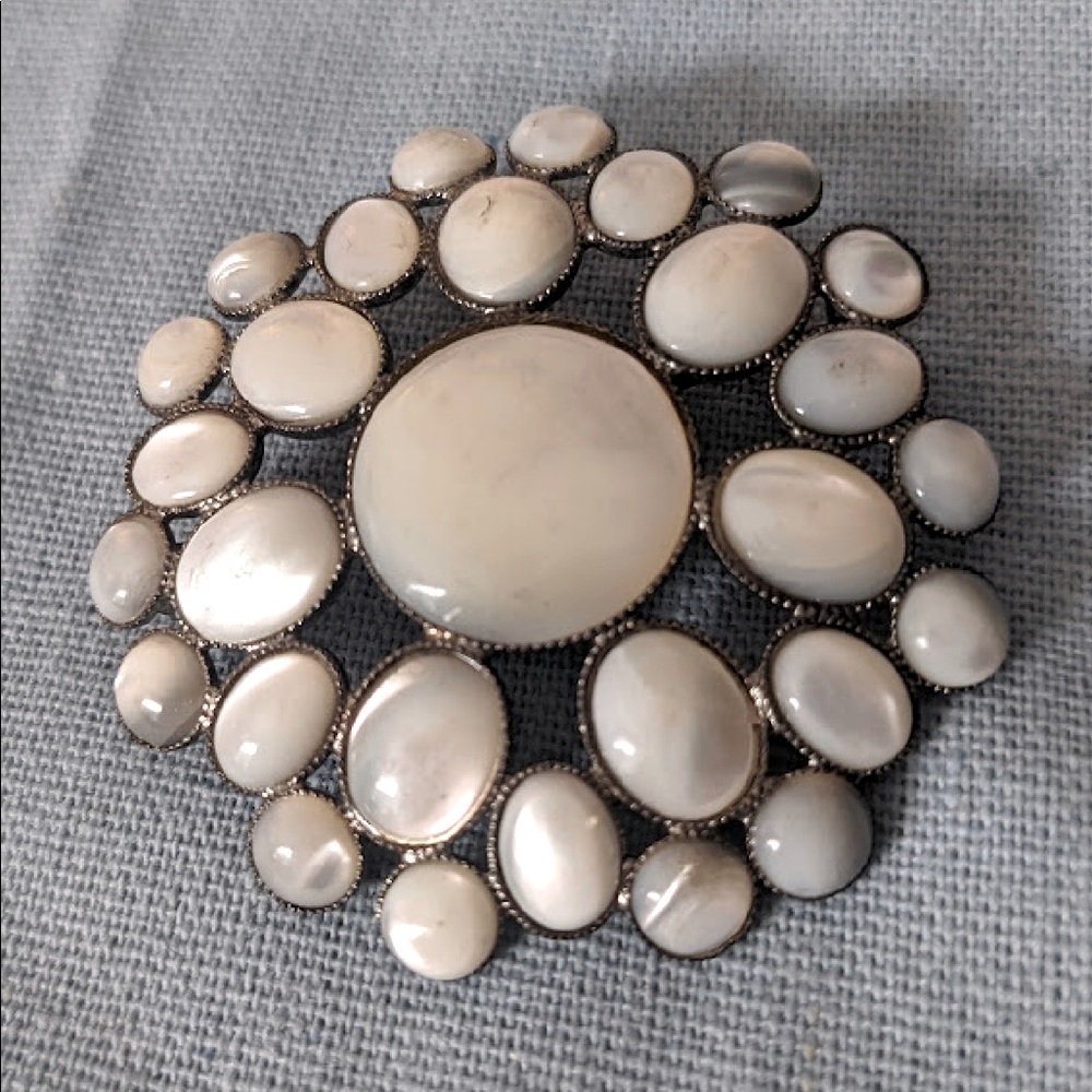 Giorgio Armani Vintage Mother of Pearl Brooch